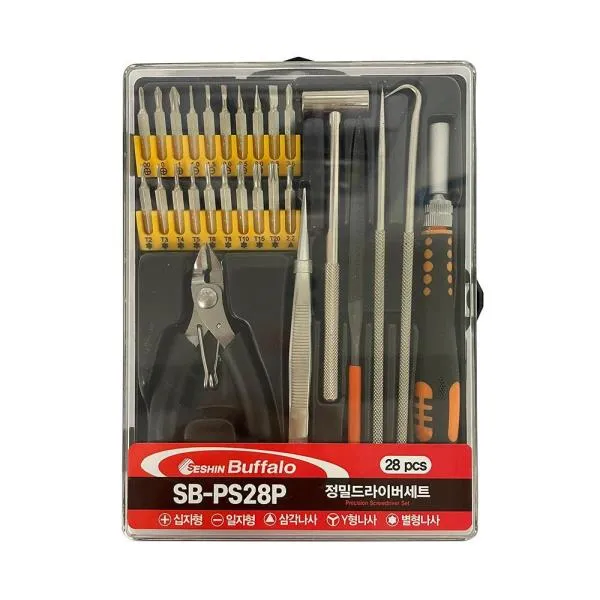 세신버팔로 정밀드라이버세트 SB PS28P 28pcs 수작업 드라이브 공구 가격비교 규격표
