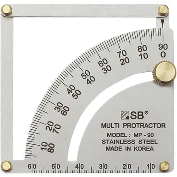 SB 내외측 각도기 MP-90 내측 : 5-90˚,  외측 : 0-85˚ 가격비교 규격표
