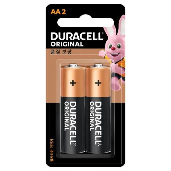 듀라셀 알카라인 건전지 LR6(AA)2PS 1.5V 가격비교 규격표
