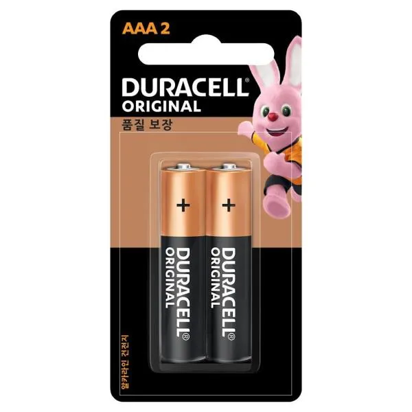 듀라셀 알카라인 건전지 LR03(AAA)2PCS 1.5V 가격비교 규격표