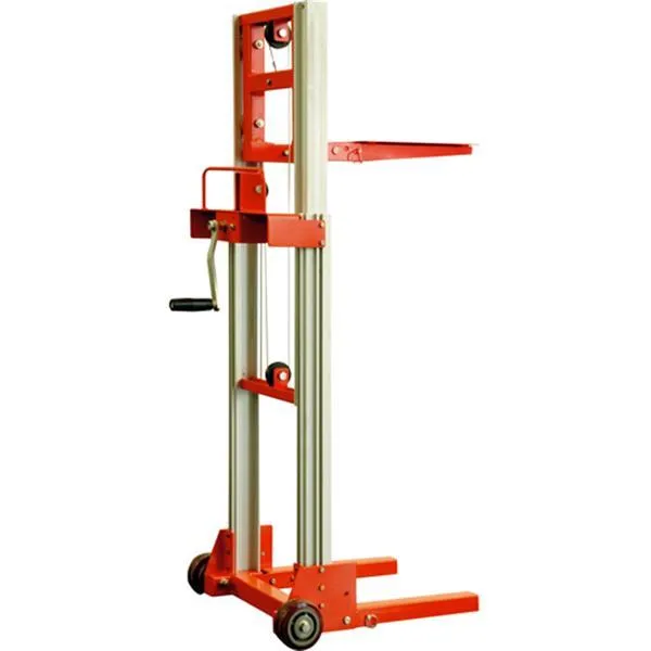 UDT 알루미늄윈치 미니스태커 WS 80A(=STD 80) 80kg 운반 하역 호이스트 가격비교 규격표