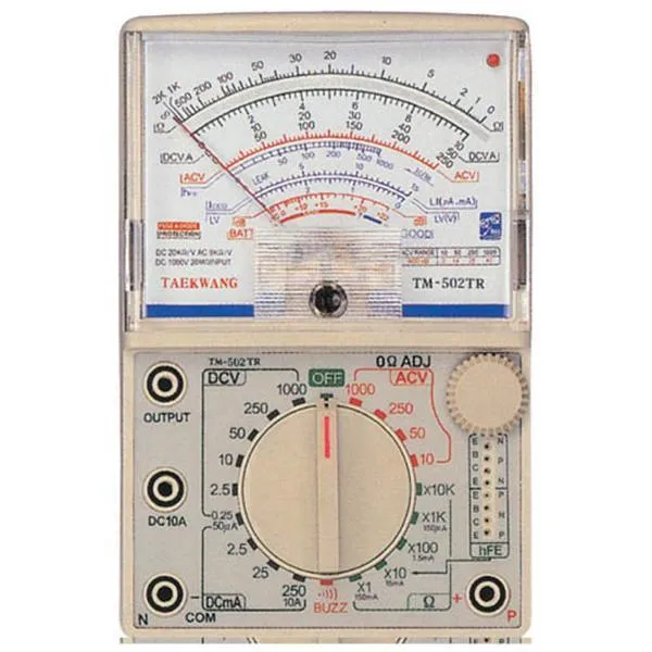 태광전자 아날로그 테스터 TM-502TR 1000V 가격비교 규격표