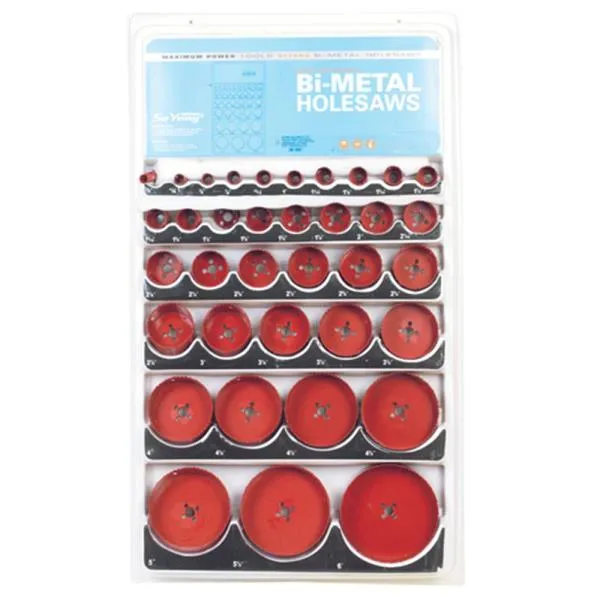 세양 바이메탈 홀커터 세트 36pcs 홀소 홀쏘 절삭 가격비교 규격표