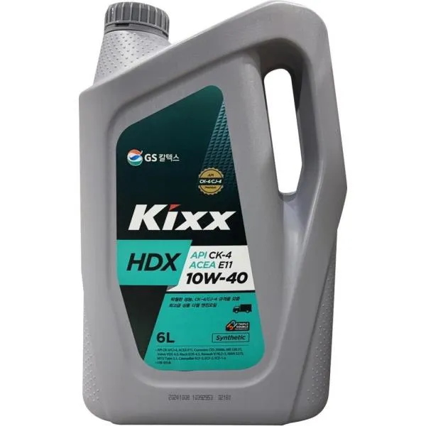 GS칼텍스 디젤 전용 엔진오일 Kixx HDX CK 4/10W 40_3/6L(E11) 6ℓ 엔진 오일 윤활유 가격비교 규격표