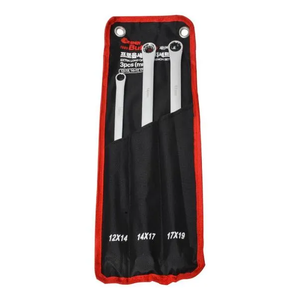 세신버팔로 프로 옵셋렌치 세트 3pcs 12×14, 14×17, 17x19mm 공구 옵세트 렌찌 가격비교 규격표