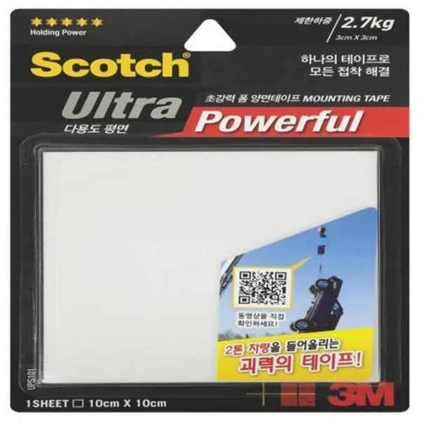 3M 초강력 다용도 폼 양면테이프 UPS101 100mm 가격비교 규격표