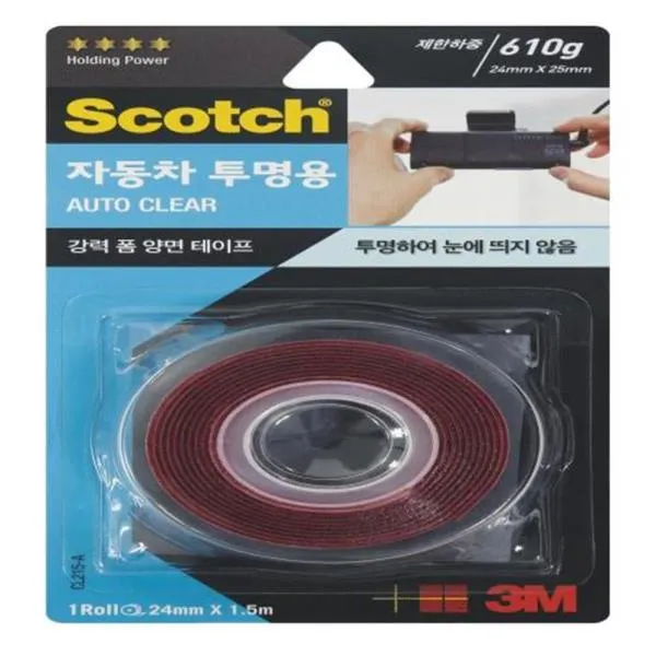 3M 강력 자동차 투명 폼 양면테이프 CL215-A 24mm 가격비교 규격표