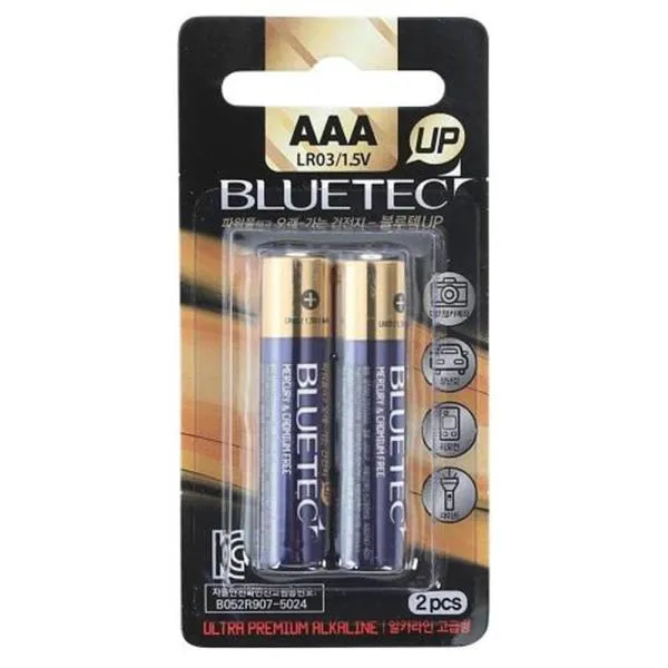블루텍 알카라인건전지-고급형 LR03 UP(AAA) 1.5V 가격비교 규격표