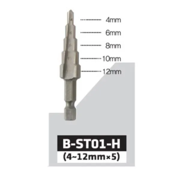 베스토 육각 샹크 스텝드릴 B-ST01-H 4-12mm 가격비교 규격표