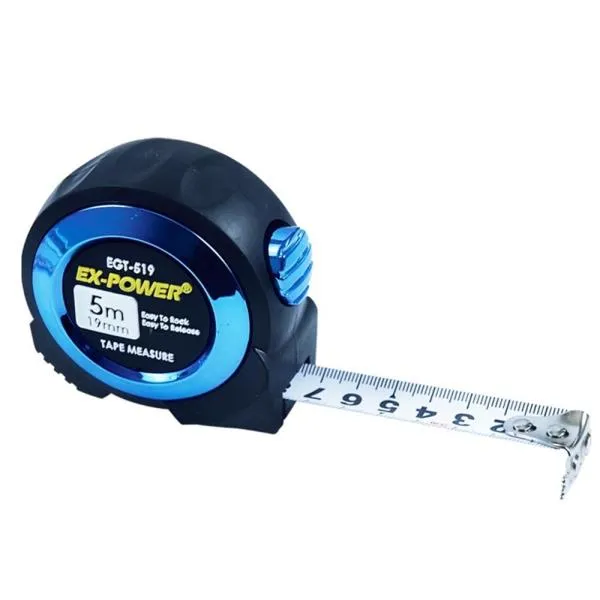이엑스파워 오토락줄자 EGT 519 5M x 19mm 측정 수작업 길이 가격비교 규격표