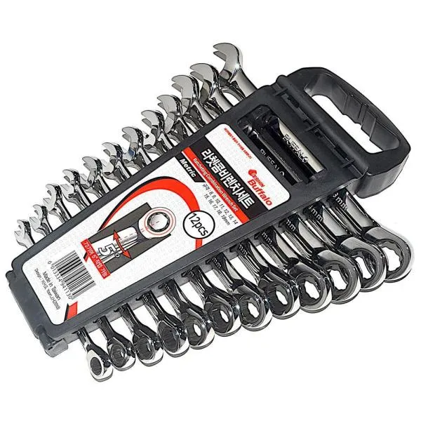 세신버팔로 라쳇콤비렌치세트 라쳇콤비렌치세트 12pcs 조합 수공구 렌찌 가격비교 규격표