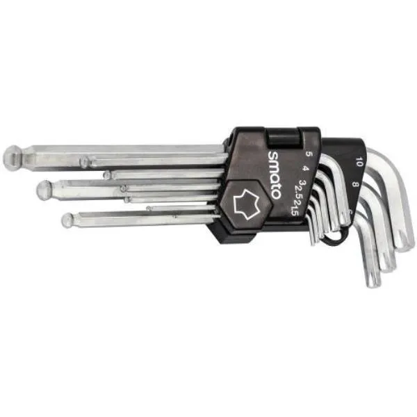 스마토 볼렌치세트-리무버타입 BWS 9LR 1.5, 2, 2.5, 3, 4, 5, 6, 8, 10mm 랜치 수공구 렌찌 가격비교 규격표
