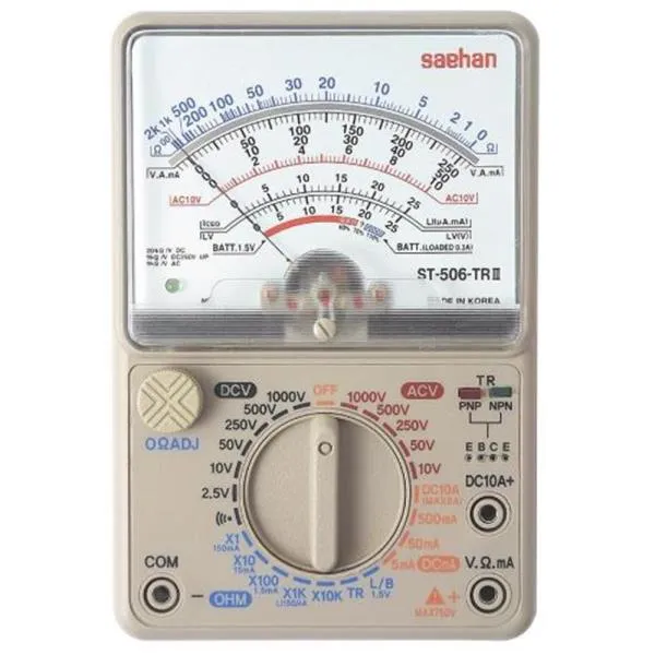 새한 아날로그 테스터 ST-506TRⅢ AC 750 / DC 1,000V 가격비교 규격표