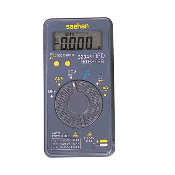 새한 디지털 테스터-포켓 ST-3234 (=SH-3234) AC/DC 500V 가격비교 규격표