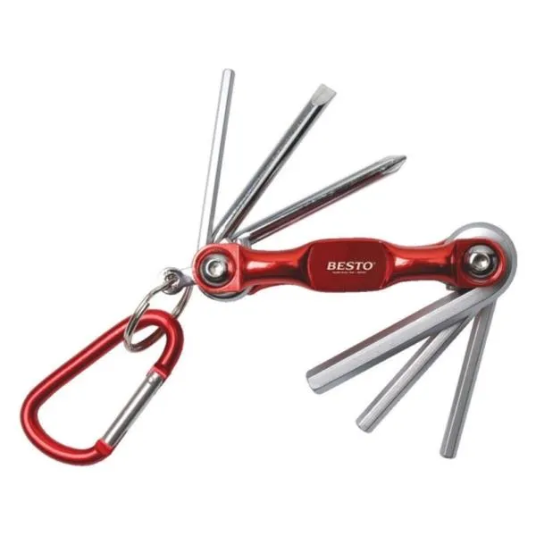 베스토 접이식 육각렌치 B FHW6 3, 4, 5, 6mm, +2, -5 접식 수공구 렌찌 가격비교 규격표