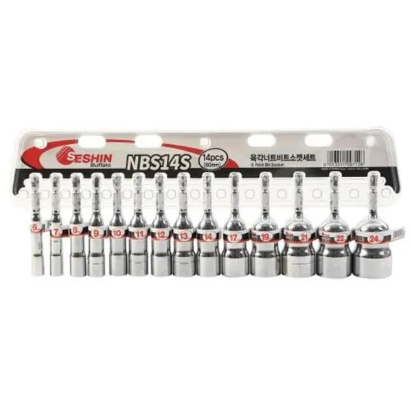 세신버팔로 육각너트비트소켓세트 NBS14S 14pcs 복스 공구 렌치 가격비교 규격표
