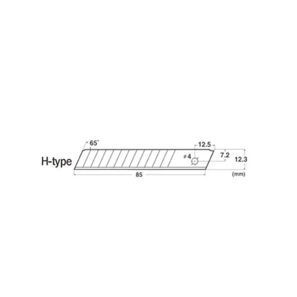NT 커터칼날 BH 11P 12.3mm 절단기 공구 컷터 가격비교 규격표