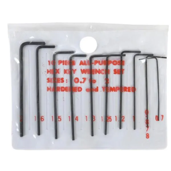 삼정정밀 L렌치세트-쌈지타입B품 0.7 – 2.0mm 10pcs 공구 랜치 렌찌 가격비교 규격표
