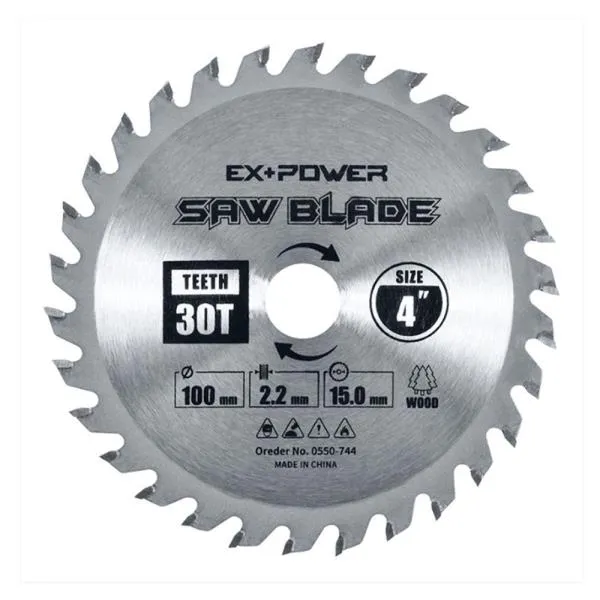 이엑스파워 목재용 팁소 EXC 04030 100(4타입) x 30T x 2.2T x 15mm 팁쑈 팁쇼 톱날 가격비교 규격표
