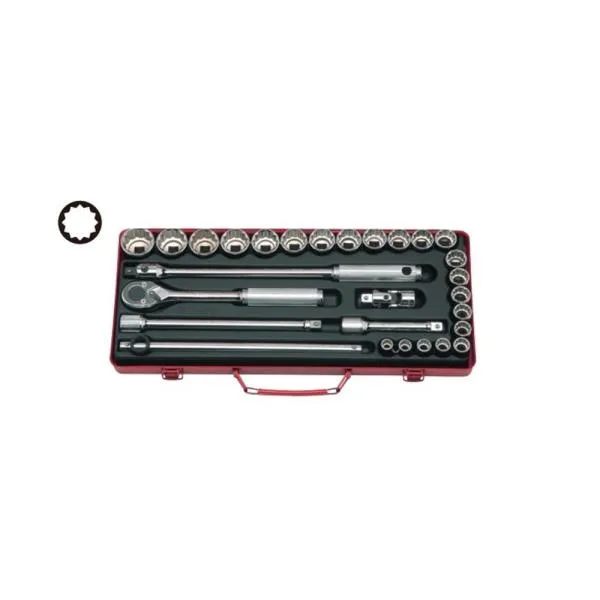 코켄 1/2SQ 12각 핸드소켓세트 4241M(12P) 28pcs 복스 렌치 수공구 가격비교 규격표