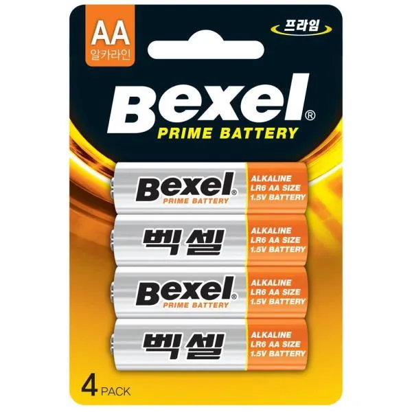 벡셀 알카라인 건전지 LR6(AA)4ps 1.5V 가격비교 규격표