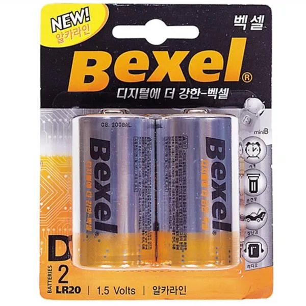 벡셀 알카라인 건전지 LR20(D) 1.5V 가격비교 규격표