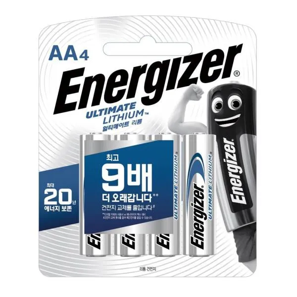 에너자이저 리튬 건전지 L91 BP4(AA)4PS 1.5V 가격비교 규격표