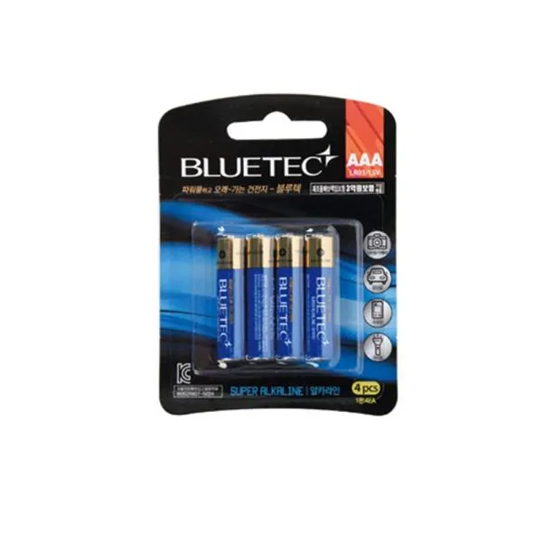 블루텍 알카라인 건전지 LR03(AAA) 1.5V 가격비교 규격표
