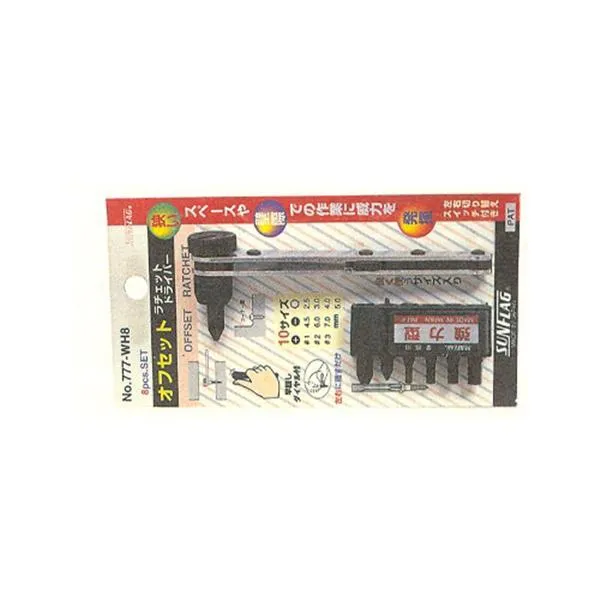 썬플라그 미니 라쳇드라이버 셋트 777 WH8 8pcs 드라이브 공구 수작업 가격비교 규격표
