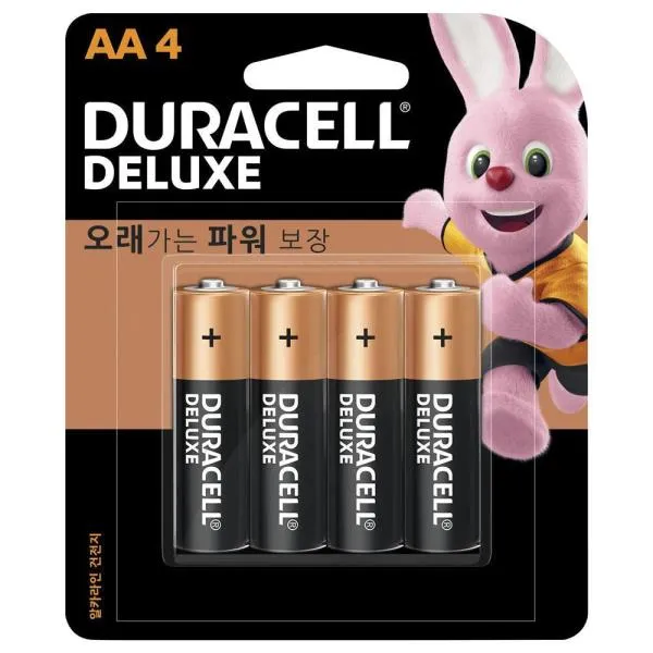 듀라셀 알카라인건전지-디럭스 LR6(AA)4PS 1.5V 가격비교 규격표