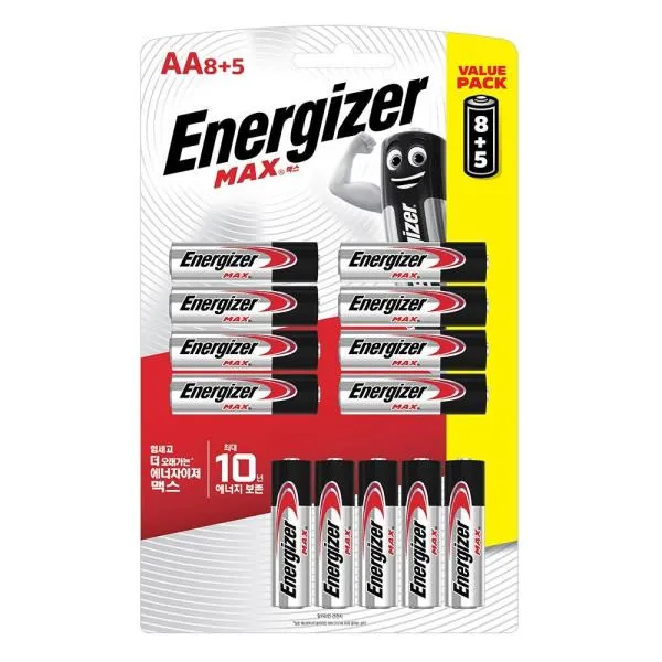 에너자이저 알카라인건전지-맥스 LR6(AA)13ps 1.5V 가격비교 규격표