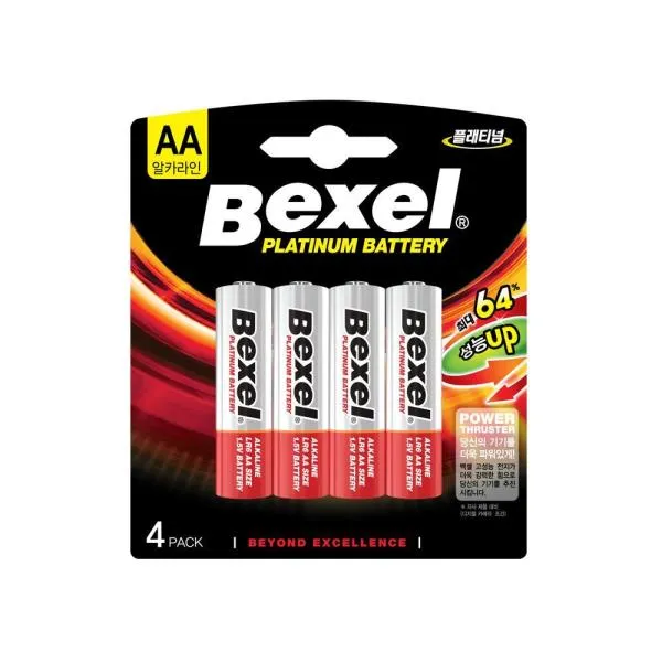 벡셀 고성능 건전지 LR6(AA)고성능4P 1.5V 가격비교 규격표