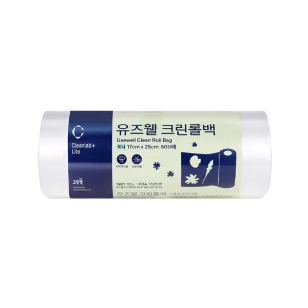 크린랩 위생롤백 유즈웰 크린롤백 미니(500) 17cm 가격비교 규격표