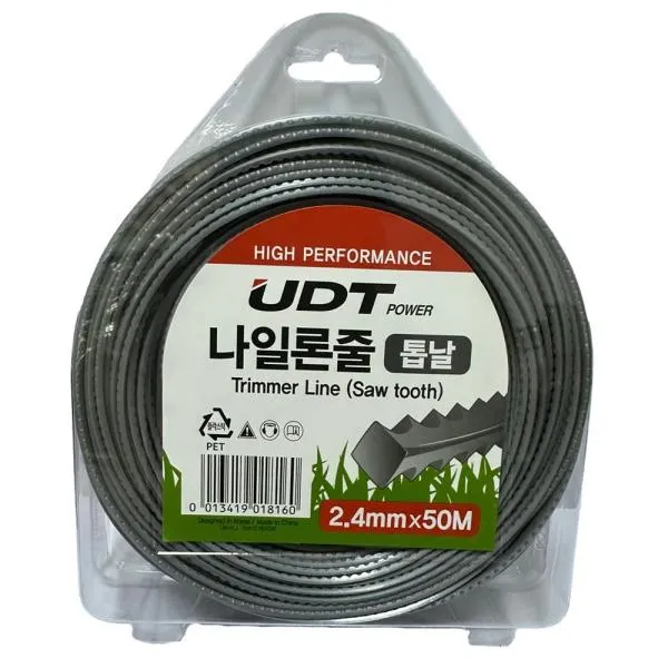 UDT 나일론줄-톱날형 2.4mm 50m 가격비교 규격표