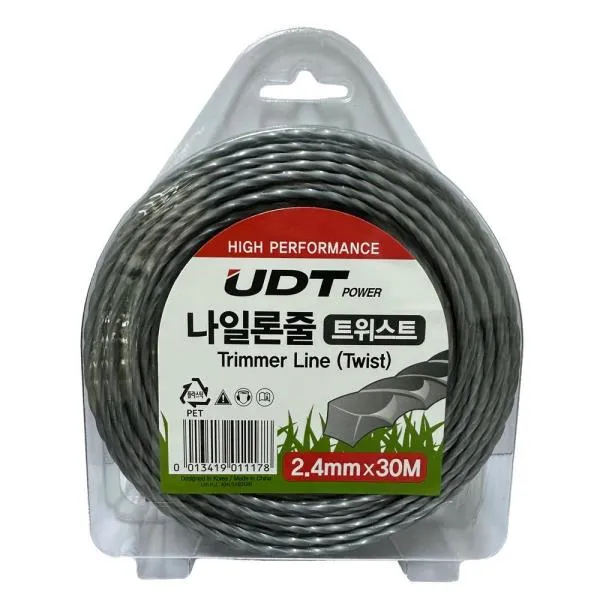 UDT 나일론줄-트위스트 사각 2.4mm 30m 가격비교 규격표