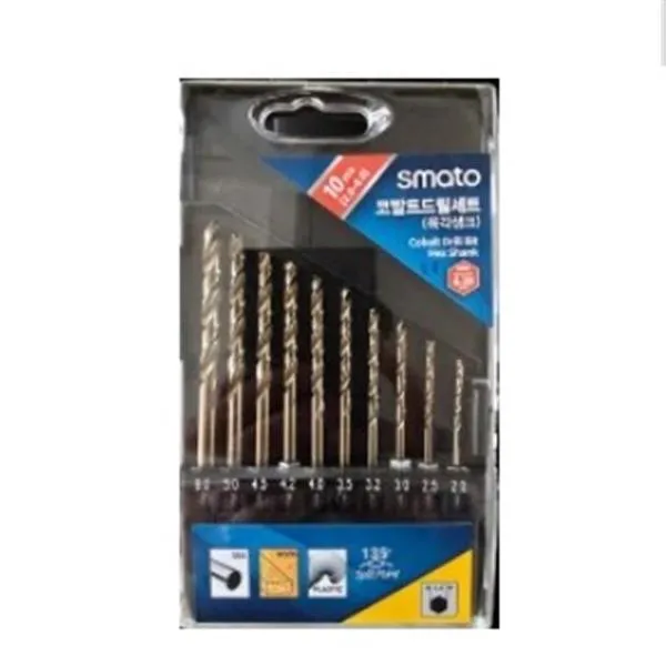 스마토 코발트드릴세트-육각생크 10pcs 2, 2.5, 3, 3.2, 3.5, 4, 4.2, 4.5, 5, 6mm 가격비교 규격표