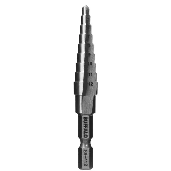 세신버팔로 직선형 스텝드릴-육각생크 S9-412(HEX) 4 – 12mm 가격비교 규격표