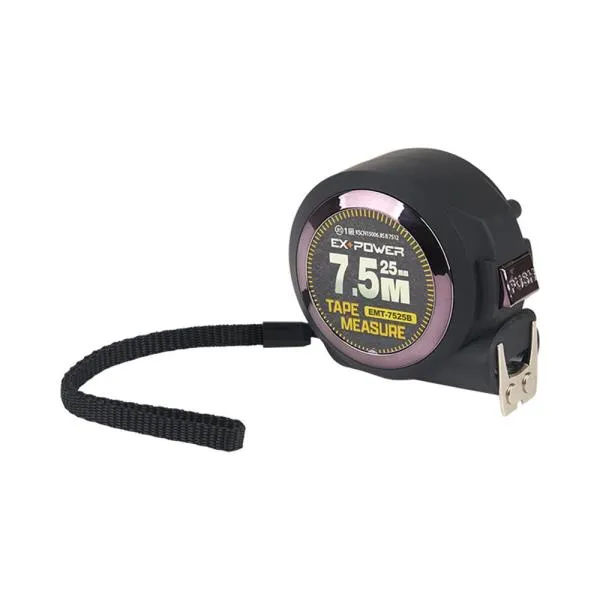 이엑스파워 오토락줄자 EMT-7525B 7.5m 가격비교 규격표