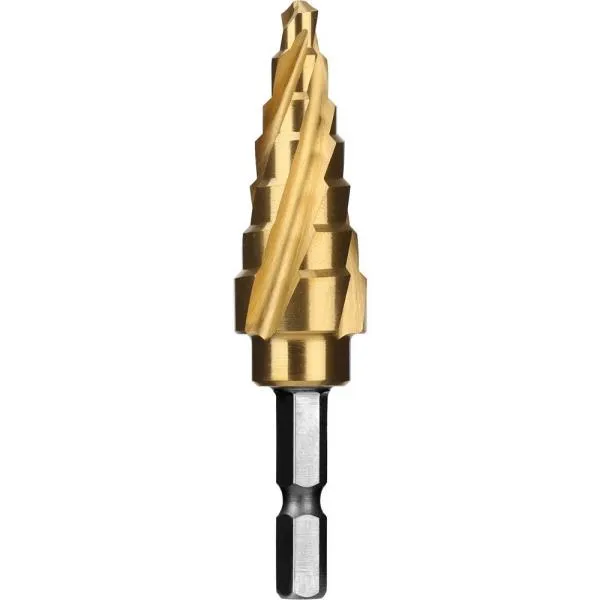 세신버팔로 4날 트위스트형 스텝드릴-육각생크 T7 – 618(HEX, TiN, 4F) 6 – 18mm 가격비교 규격표