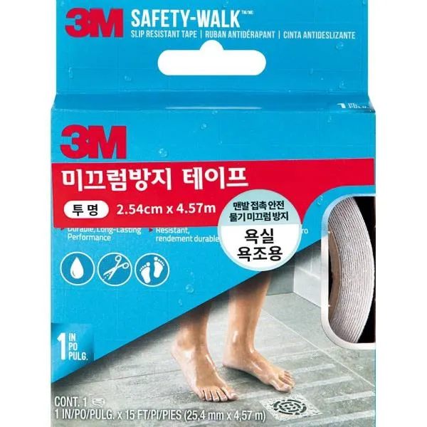 3M 미끄럼방지 테이프-욕조용 7640 25.4mm 가격비교 규격표