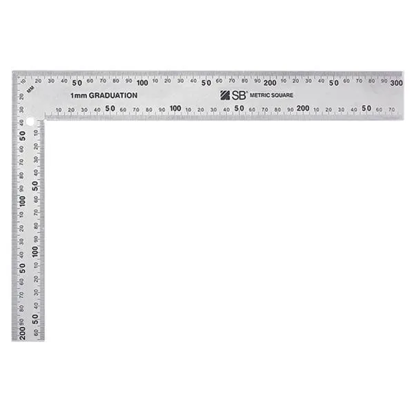 SB 직각자 MSE 300 200 x 300mm 계측 길이 측정 가격비교 규격표