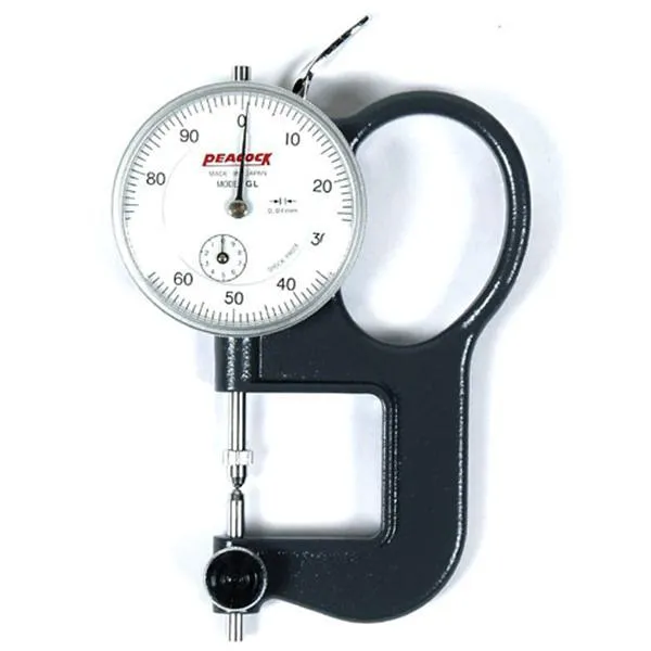피코크 다이얼 두께 게이지 (10MMx0.01)-렌즈게이지 G L 0.01mm 계측기 두깨측정 공구 가격비교 규격표
