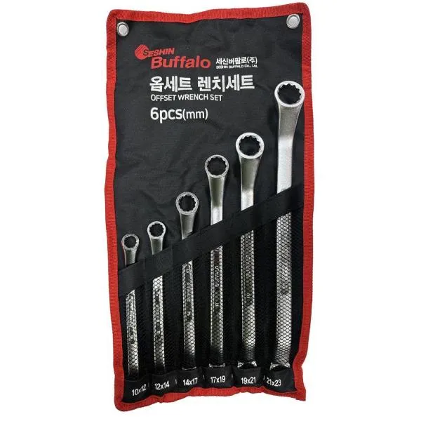세신버팔로 옵셋렌치세트 6pcs 10×12-21x23mm 공구 수작업 렌찌 가격비교 규격표