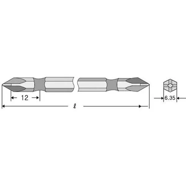 니토 6.35mm 드라이버비트 NK15(B43) 2x50mm 가격비교 규격표