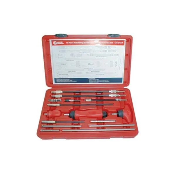 지니어스 1/4SQ 라쳇 드라이버비트 세트 GA 015A 15PCS 공구 수작업 드라이브 가격비교 규격표