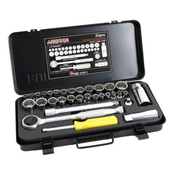 세신버팔로 1/4x3/8DR 소켓렌치세트 타입세트 33pcs 셋트 수공구 복스 가격비교 규격표