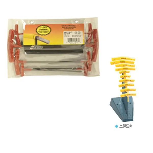 본더스 T-볼렌치세트(스탠드타입) 13189 2-10mm 육각 랜치 렌찌 가격비교 규격표