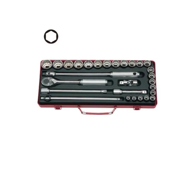 코켄 1/2SQ 6각 핸드소켓세트 4241M(6각) 28pcs 다마 복스 렌치 가격비교 규격표