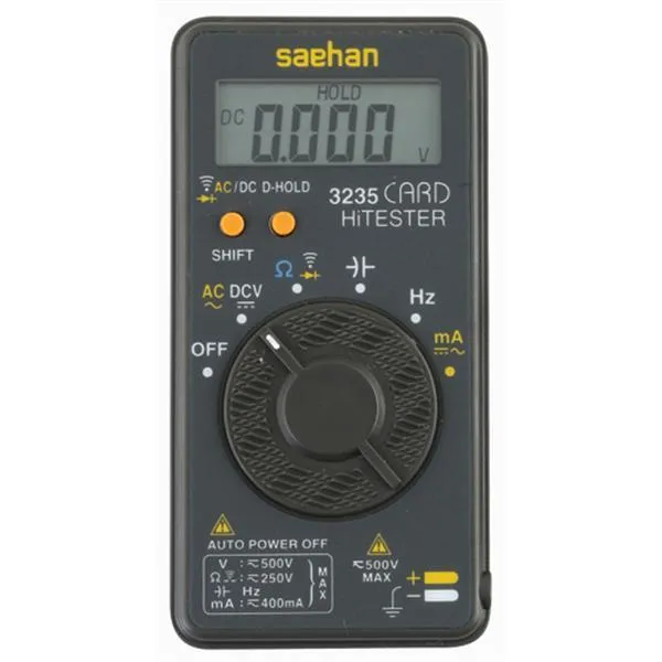 새한 디지털 포켓테스터기 ST-3235 500V 가격비교 규격표