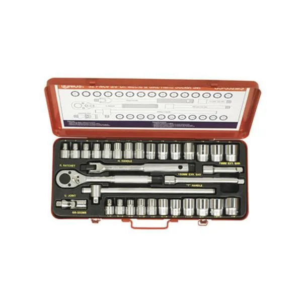 지니어스 3/8SQ 핸드소켓렌치세트 GS 332MS 32PCS 수공구 복스 렌치 가격비교 규격표